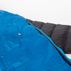 donsjas Belfast dames nylon zwart/blauw maat 3XL