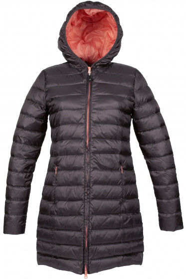 donsjas Minsk dames nylon grijs/roze maat M