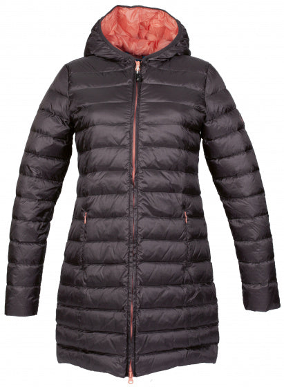 donsjas Minsk dames nylon grijs/roze maat M