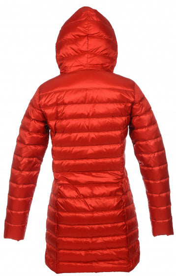 donsjas Minsk dames nylon rood/grijs maat 3XL