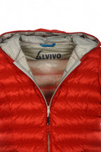 donsjas Minsk dames nylon rood/grijs maat 4XL