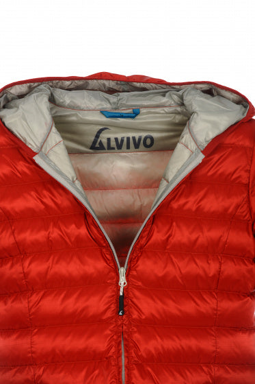 donsjas Minsk dames nylon rood/grijs maat 4XL