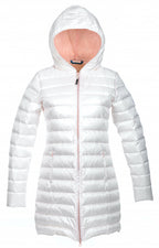 donsjas Minsk dames nylon wit/roze maat XS