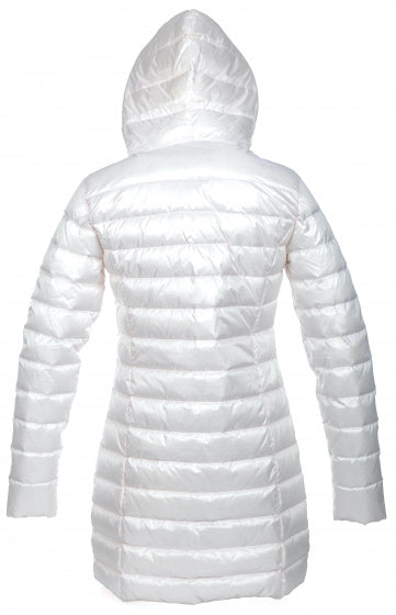 donsjas Minsk dames nylon wit/roze maat XL