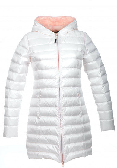 donsjas Minsk dames nylon wit/roze maat XL