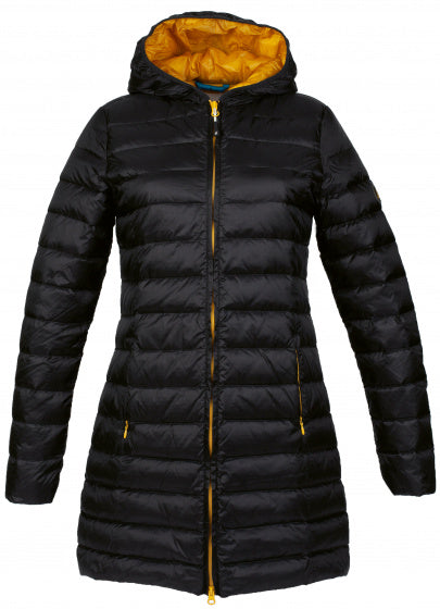 donsjas Minsk dames nylon zwart/goud maat S