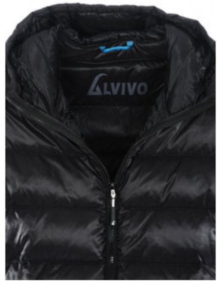 donsjas Nuuk heren nylon/dons zwart maat XS