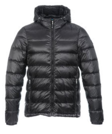 donsjas Nuuk heren nylon/dons zwart maat XL