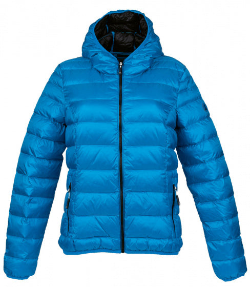 donsjas Belfast dames nylon blauw/zwart maat S