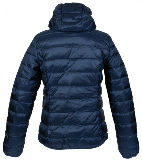 donsjas Belfast dames nylon donkerblauw/roze maat XS