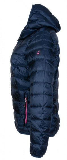 donsjas Belfast dames nylon donkerblauw/roze maat 4XL