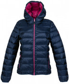 donsjas Belfast dames nylon donkerblauw/roze maat XS