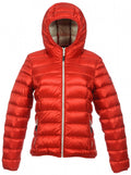 donsjas Belfast dames nylon rood/grijs maat S