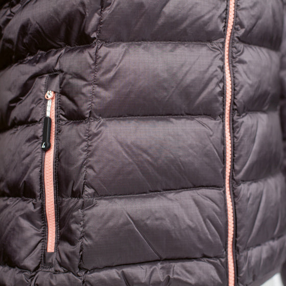outdoorjack Helsinki dames nylon/dons bruin maat M
