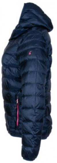 outdoorjas Aberdeen dames nylon blauw/roze maat S