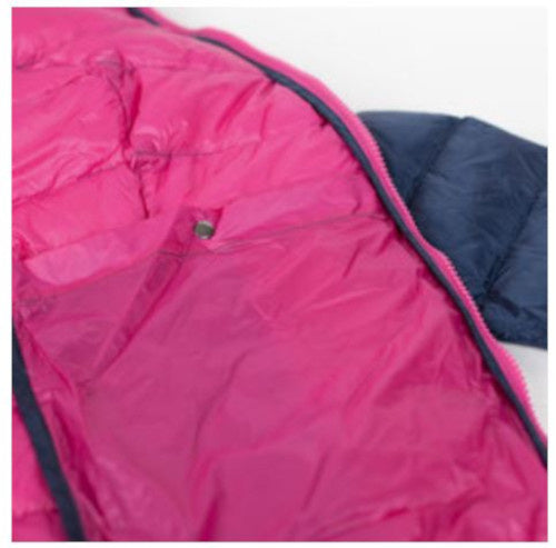 outdoorjas Aberdeen dames nylon blauw/roze maat S