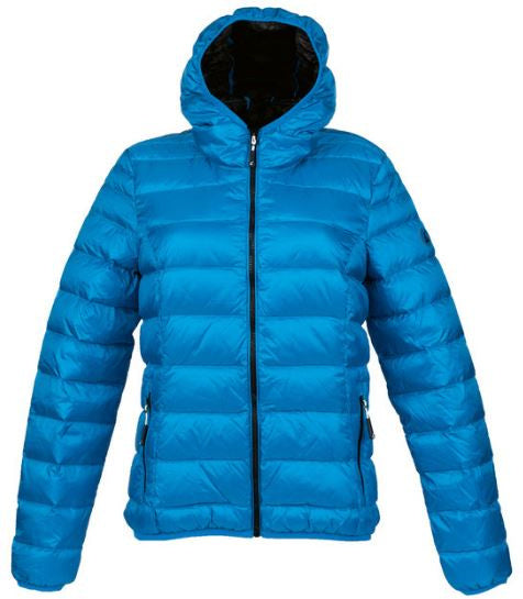 outdoorjas Aberdeen dames nylon blauw/zwart maat L