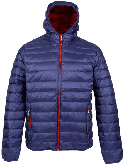 outdoorjas Dublin heren nylon/dons blauw maat S