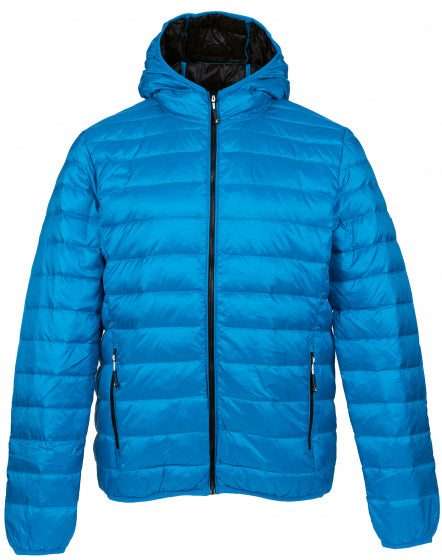 outdoorjas Dublin heren nylon/dons lichtblauw maat S