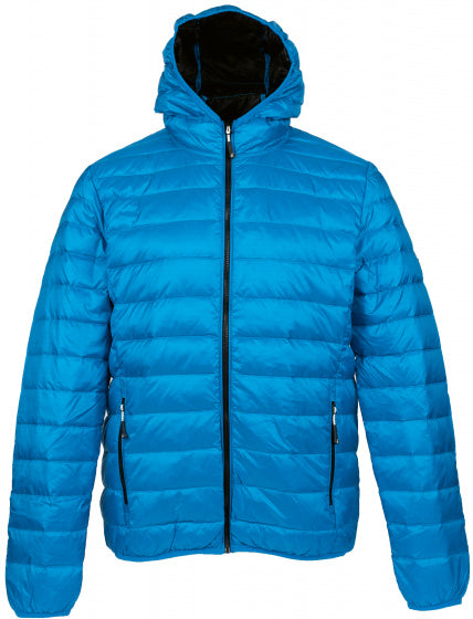 outdoorjas Dublin heren nylon/dons lichtblauw maat S