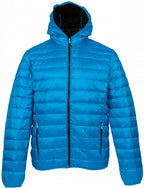 outdoorjas Dublin heren nylon/dons lichtblauw maat S