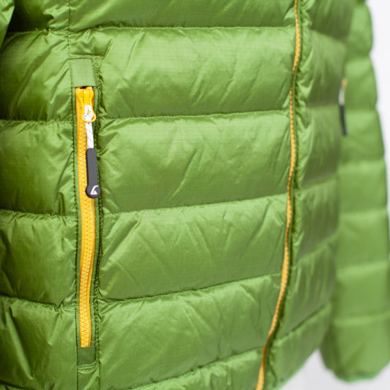 outdoorjas Dublin heren nylon/dons groen maat L