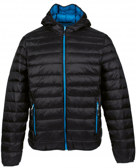 outdoorjas Dublin heren nylon/dons zwart/blauw maat 4XL
