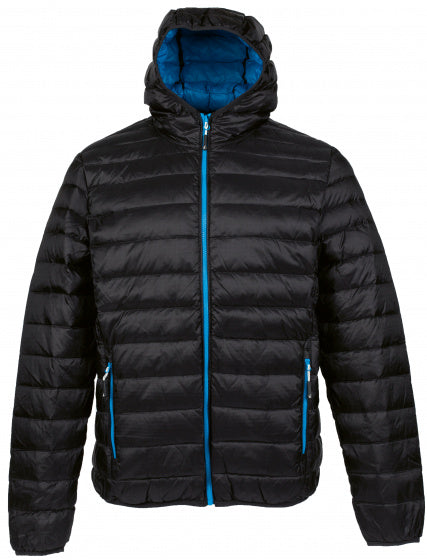 outdoorjas Dublin heren nylon/dons zwart/blauw maat 4XL