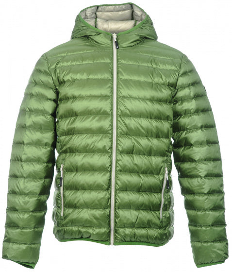 Alvivo Outdoorjas Dublin heren nylon/dons groen/grijs maat XS