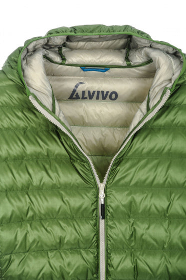 outdoorjas Dublin heren nylon/dons groen/grijs maat XXL