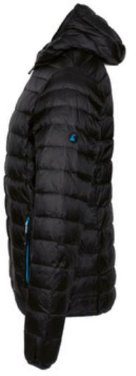 outdoorjas Glasgow heren nylon zwart/blauw maat XL