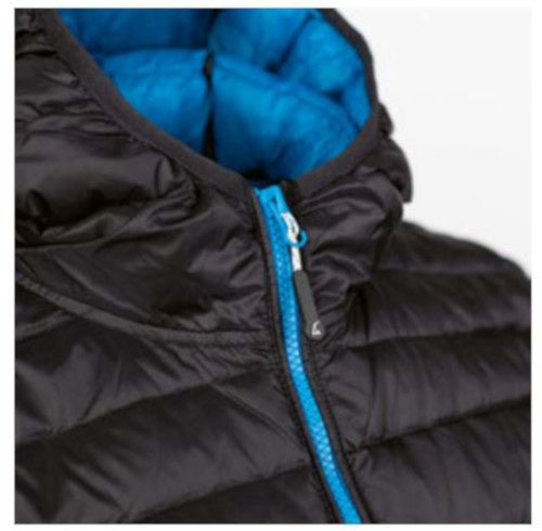 outdoorjas Glasgow heren nylon zwart/blauw maat L