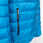 Alvivo Outdoorjas Oslo heren nylon/dons lichtblauw maat S