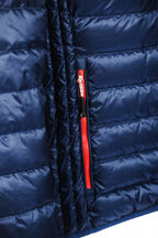 outdoorjas Workuta heren nylon donkerblauw/rood maat L