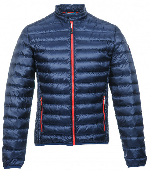 outdoorjas Workuta heren nylon donkerblauw/rood mt 4XL