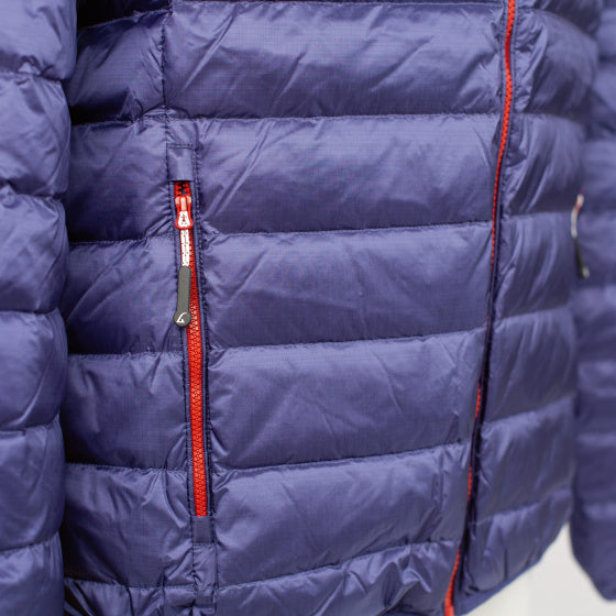 Alvivo Outdoorjas Workuta heren nylon blauw/rood mt 3XL