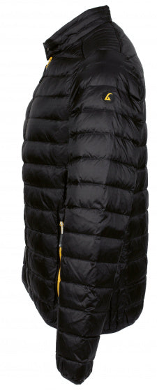 outdoorjas Workuta heren nylon zwart/geel maat S