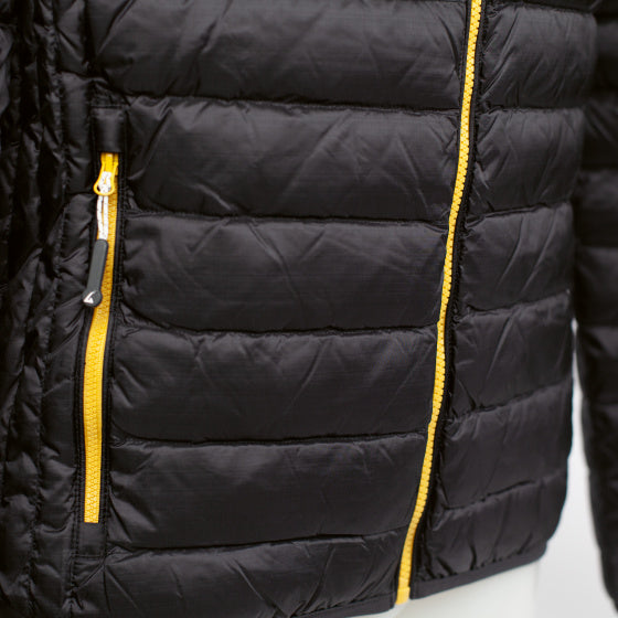 outdoorjas Workuta heren nylon zwart/geel maat L
