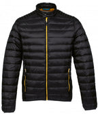 outdoorjas Workuta heren nylon zwart/geel maat M