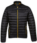 outdoorjas Workuta heren nylon zwart/geel maat S