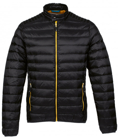 outdoorjas Workuta heren nylon zwart/geel maat L