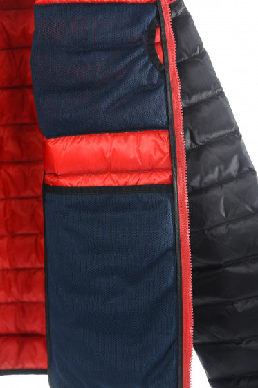 outdoorjas Workuta heren nylon zwart/rood maat S
