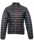 outdoorjas Workuta heren nylon zwart/rood maat S