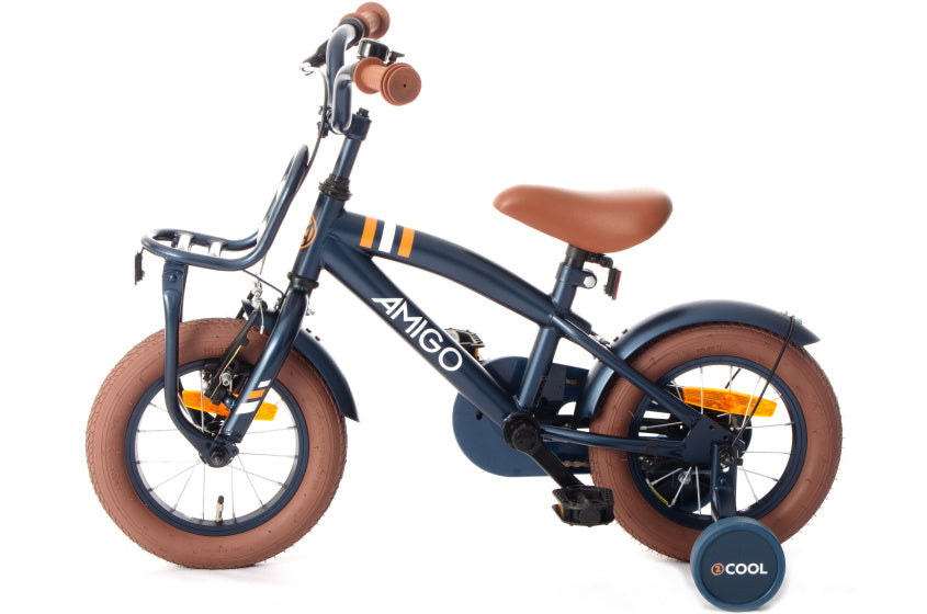 Amigo 2Cool 12 Inch 21 cm Jongens Terugtraprem Blauw