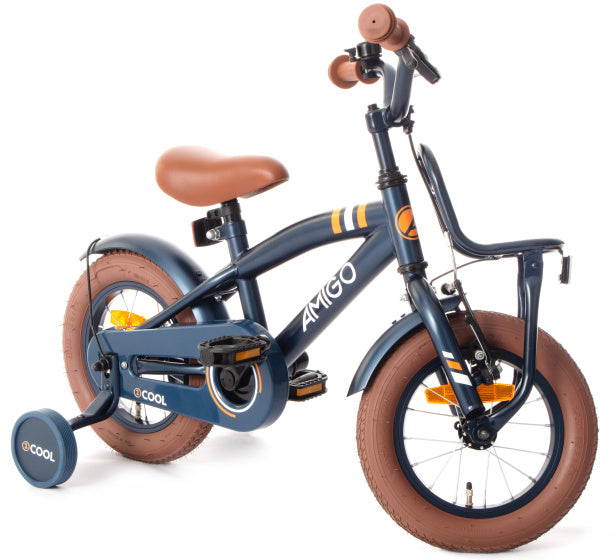 Amigo 2Cool 12 Inch 21 cm Jongens Terugtraprem Blauw