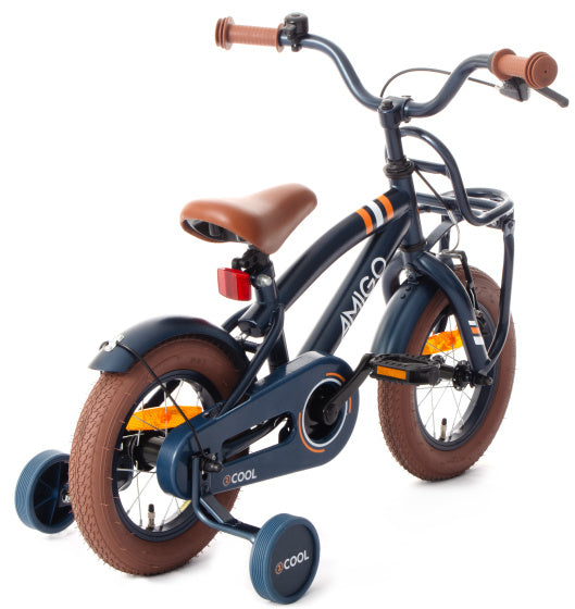 Amigo 2Cool 12 Inch 21 cm Jongens Terugtraprem Blauw