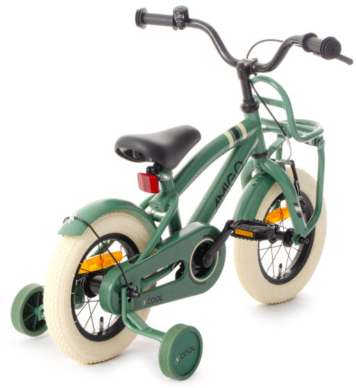 Amigo 2Cool 12 Inch 21 cm Jongens Terugtraprem Groen