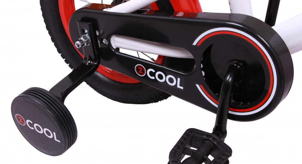 Amigo 2cool 12 inch 20 cm jongens terugtraprem wit