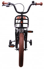 Amigo 2cool 16 inch 25,5 cm jongens terugtraprem matzwart