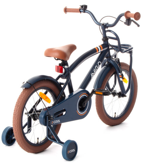 Amigo 2Cool 16 Inch 26 cm Jongens Terugtraprem Blauw